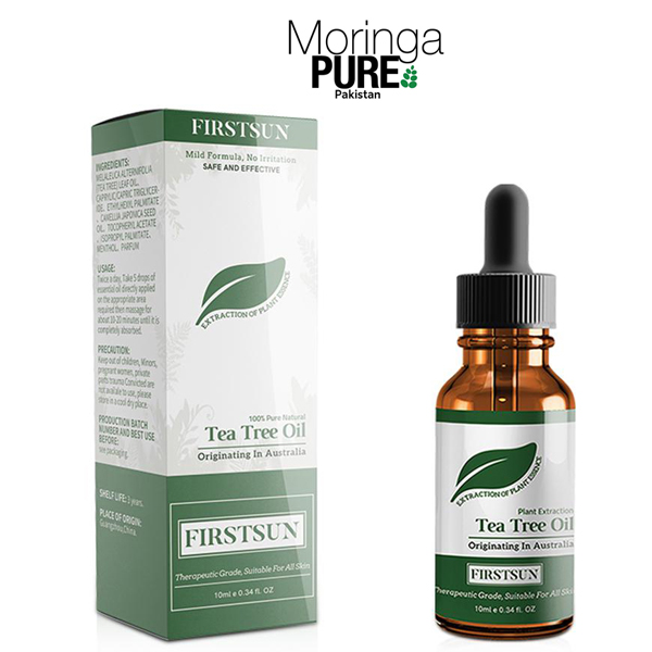 Tea Tree Oil for acne & pimples. Buy from Moringa pure Pakistan