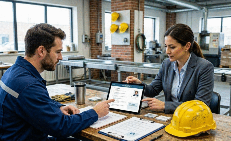 Industrial Curriculum vitae Objective for professionals and Skilled Workers