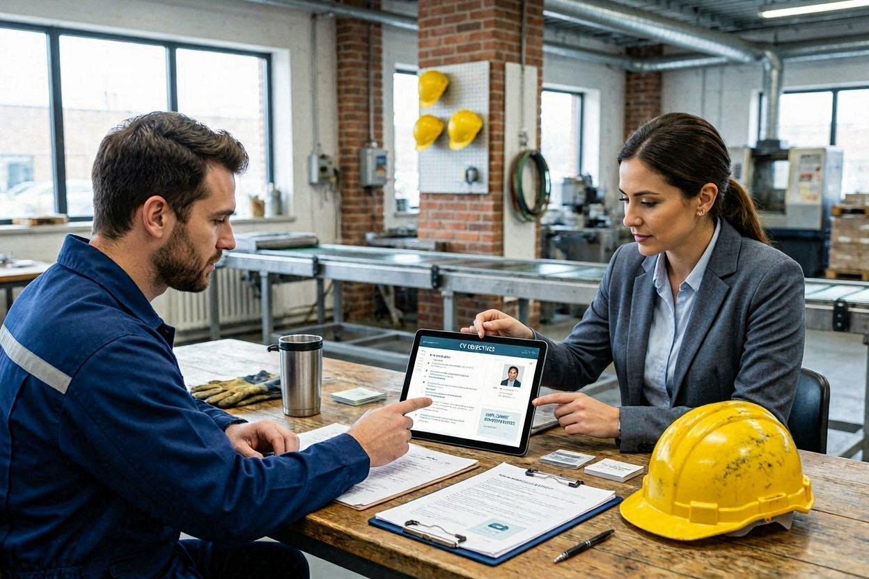 Industrial Curriculum vitae Objective for professionals and Skilled Workers